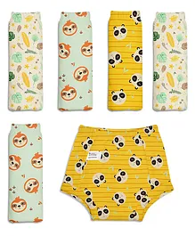 SuperBottoms Organic Cotton Padded Underwear Cum Toilet Training Pants Pack of 6 Size 3 - Multicolour 