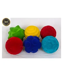Rubbabu Velvet Ball Pack of 6 - Multicolor
