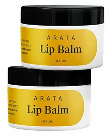 Arata Natural Lip Balm Pack of 2 - 10 gm Each