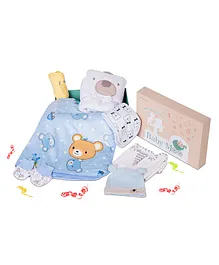Baby Moo Premium Teddy Gift Hamper Box Set - Blue
