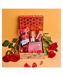 Soulflower Organic & Natural Rose Try Me Special Bath & Body Gift Set for Men -  Women -  Parents -  Teenagers - Raksha Bandhan & Diwali 