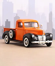 Motormax Free Wheel Licensed Die Cast 1940 Ford Pickup Model Car - Orange