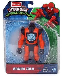 Funskool Marvel Spider Man Sinister Arnim Zola Figure Orange Blue - 6 Inches