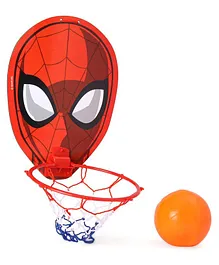Marvel Spider Man Face Cut Basket Ball Set (Color And Design May Vary)