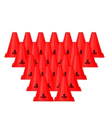 Belco Sports 6 Inch Cone Marker Set Red - Pack of 24