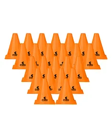 Belco Sports 6 Inch Cone Marker Set Orange - Pack of 24