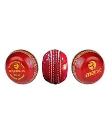 Rmax Leather Training Flat Cricket Ball - Red