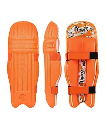 Rmax Cricket Batting Leg Guard Pad - Orange