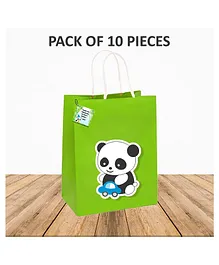 Untumble Panda Gift Bags Green - Pack of 10 