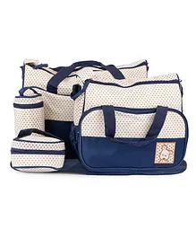 Fiddlerz Multi Function Diaper Bag Pack of 5 - Blue
