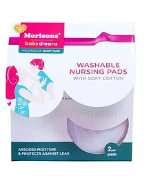 Morisons Baby Dreams Washable Nursing Pads - Pack of 2