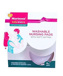 Morisons Baby Dreams Washable Nursing Pads - Pack of 6