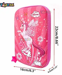 Toyshine Unicorn Printed Pencil Pouch - Pink