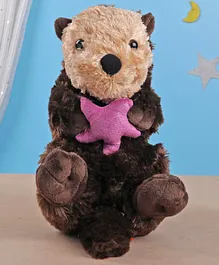 Wild Republic Sea Otter Soft Toy Brown - Length 47 cm