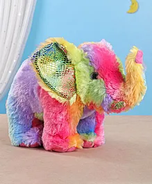 Wild Republic Rainbowkins Elephant Soft Toy Multicolour - Length 40 cm