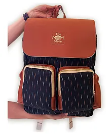 The Mom Store Indie Collection Ikat Print Diaper Backpack - Black