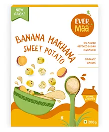 EverMaa Banana Makhana Sweetpotato Cereal Box - 200 gm