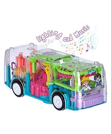 Enorme Gear Display 360 Degree Musical Rotating Transparent Mechanical Concept Racing Bus - Multicolor