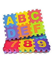 Enorme Alphabets And Numbers Puzzle Foam Mat Multicolour - 36 Pieces