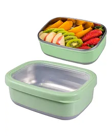 Wishkey Air Tight Lunch Box With Transparent Lid - Green