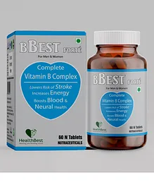 HealthBest B-Best Forte Complete Vitamin B Complex - 60 Tablets