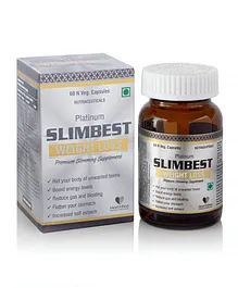 HealthBest Slimbest Veg Capsules Herbal Slimming Supplement - 60 Capsules