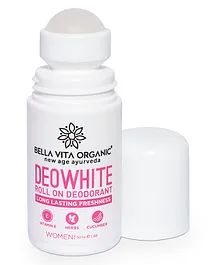 Bella Vita Organic DeoWhite Underarm Whitening Natural Roll On Deodorant - 50 ml