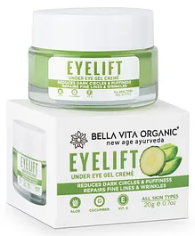 Bella Vita Organic EyeLift Under Eye Cream for Dark Circles Puffy Eyes & Wrinkles - 20 gm