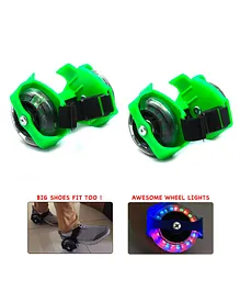Wembley Toys Roller Skates With LED Wheels - Green
