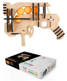EQIQ Ping Pong DIY Toy Gun STEM Game  - Multicolor