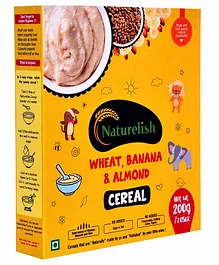 Naturelish Wheat Banana & Almond Cereal - 200 gm