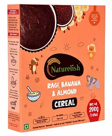 Naturelish Ragi Banana & Almond Cereal - 200 gm