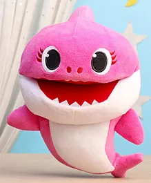 Baby Shark Plush Musical Puppet Toy Pink - Height 19 cm