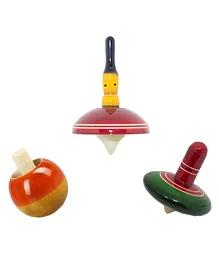 Simple Days Spining Tops Pack of 3 - Multicolour