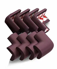 KitschKitsch Safety Foam Corner Protector With 90 Degrees Pack of 8 - Brown