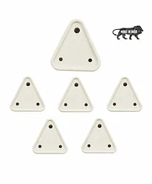 KitschKitsch Child Proofing Safety Plug and Socket Cover Pack Of 6 - White