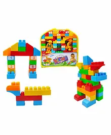 Emob Interlocking Building Learning Block Set Multicolor - 86 Pieces