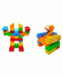 Emob Interlocking Building Learning Block Set Multicolor - 58 Pieces