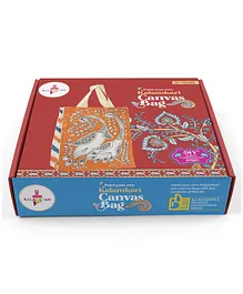 Kalakaram Paint Your Own Kalamkari Bag DIY Activity Box - Multicolour