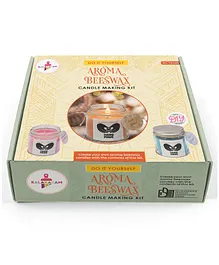 Kalakaram  Pure and Natural Beeswax Aroma Candle Making Kit - Multicolor