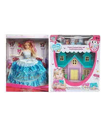 Yunicorn Max Doll With Doll House Set Multicolour - Height 20 cm