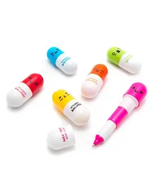 PIKABOO Mini Ball Point Pen Pack Of 6 - Multicolor
