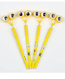 Pikaboo Cartoon Ball Pens Pack of 4 -  Yellow