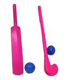 Sterling Cricket and Hockey Set - Pink 