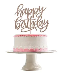 Zyozi Happy Birthday Cake Topper - Pink