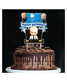 Zyozi Boss Baby Theme Cake Topper - Blue