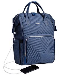 Sunveno Diaper Backpack With USB Charging Port - Nova Blue