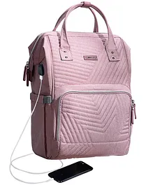 Sunveno Diaper Backpack With USB Charging Port - Nova Pink