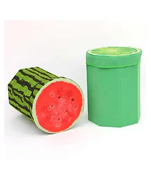 Kids Kaart Watermelon Design Foldable Stool Cum Storage Box - Multicolour