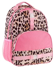 Stephen Joseph Backpack Animal Print Pink - Height 23.6 Inches